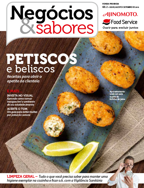 Capa da edição 2 revista Negócios e Sabores