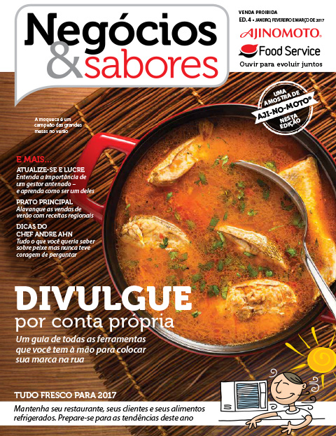 Capa da edição 4 revista Negócios e Sabores