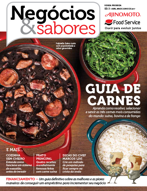 Capa da edição 5 revista Negócios e Sabores