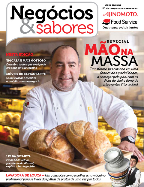 Capa da edição 6 revista Negócios e Sabores