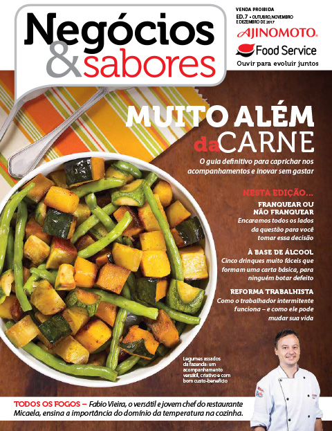 Capa da edição 7 revista Negócios e Sabores