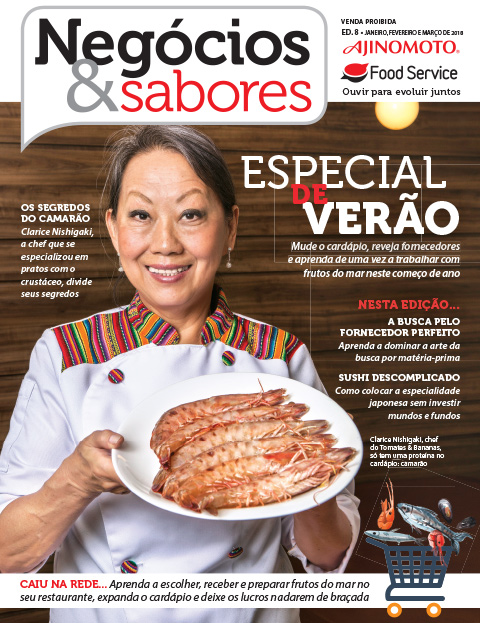 Capa da edição 8 revista Negócios e Sabores