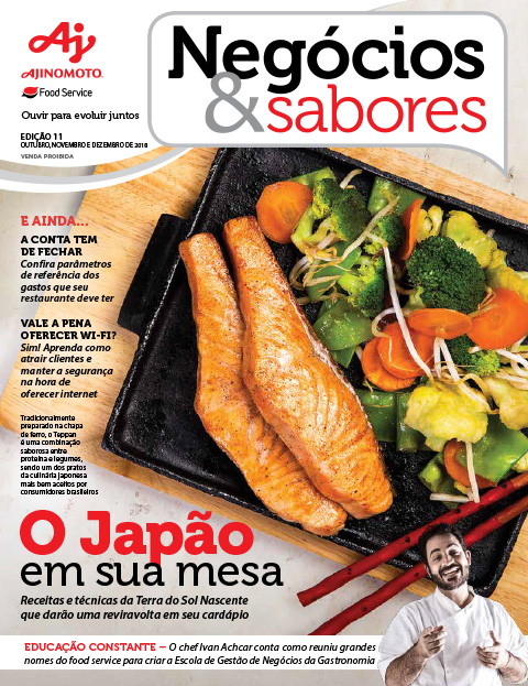 Capa da edição 11 revista Negócios e Sabores