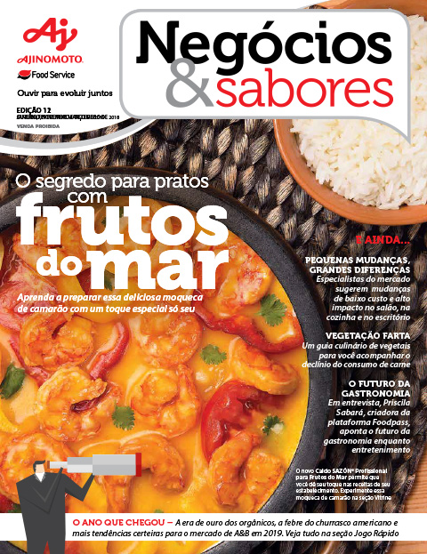 Capa da edição 12 revista Negócios e Sabores