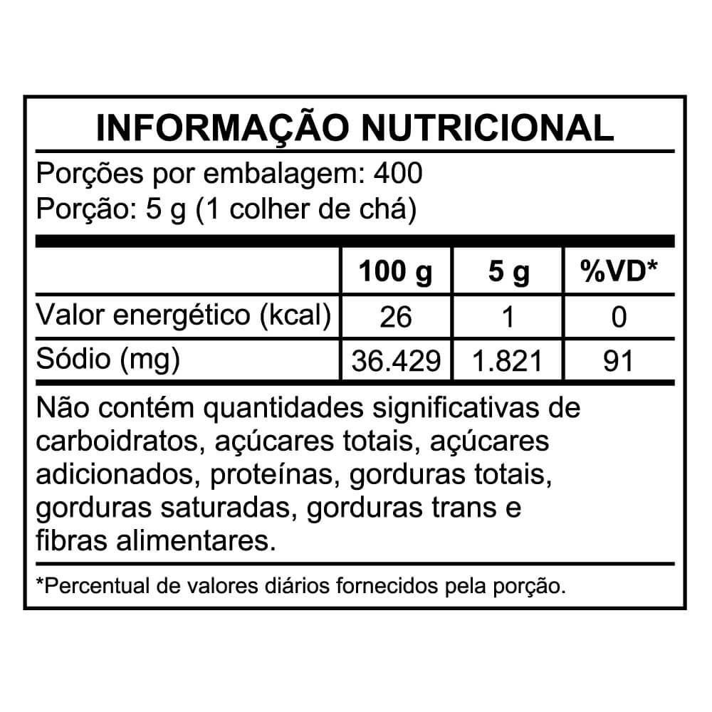 Tabela nutricional AJI-SAL® CHURRASCO