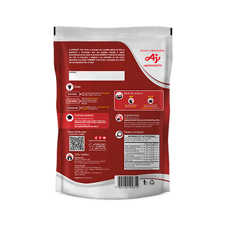 Embalagem Extrato de Tomate Ajinomoto®