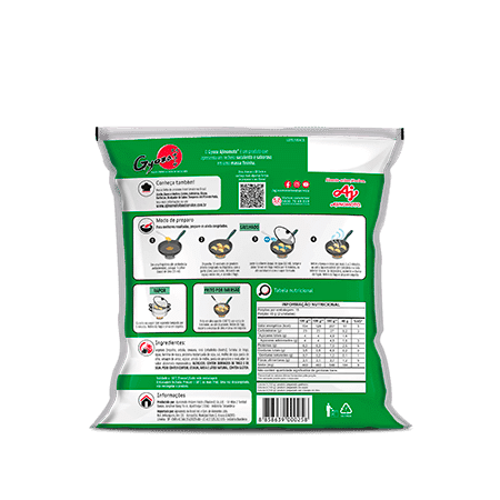 Embalagem Gyoza Sabor Vegetais Ajinomoto®