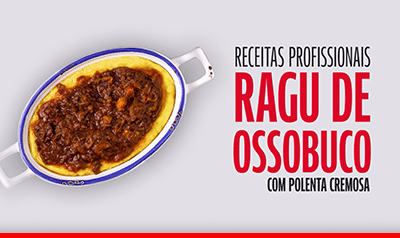 Ragu de ossobuco com polenta cremosa