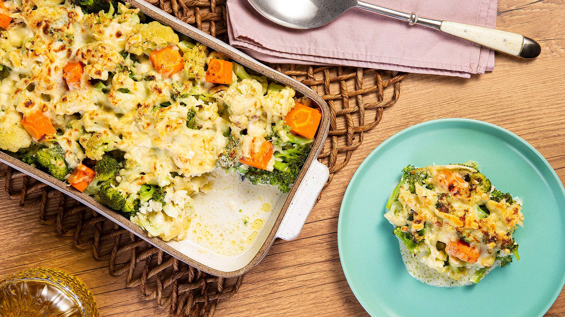 Legumes gratinados