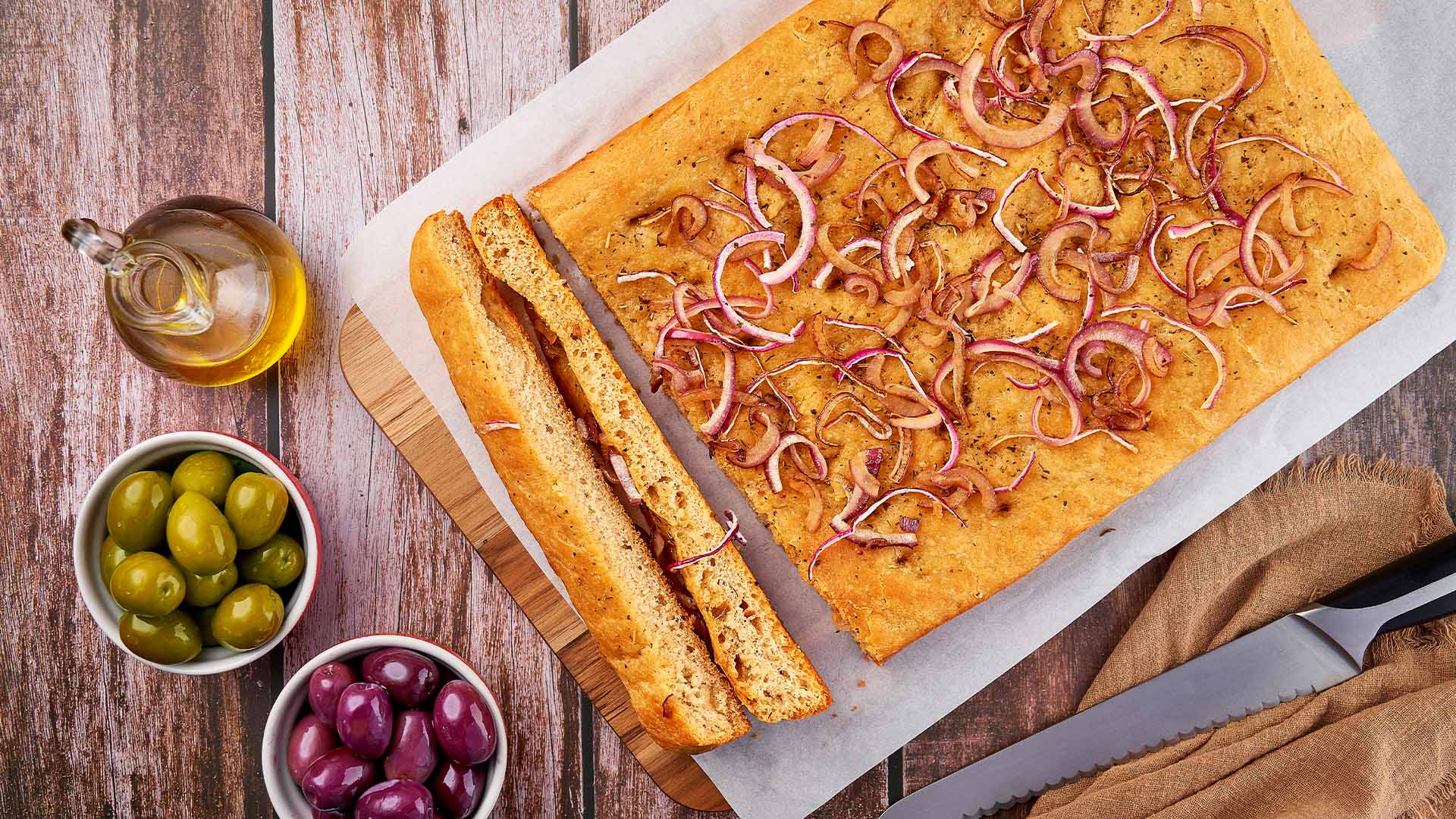 Focaccia de cebola