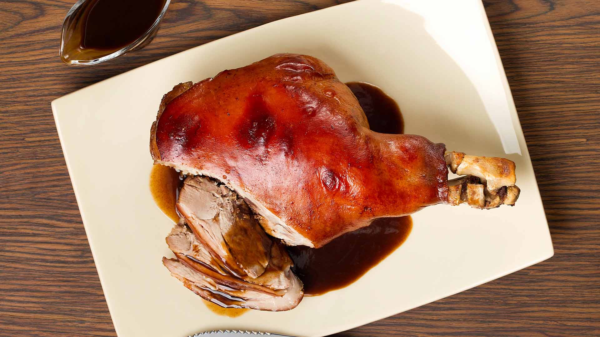Pernil assado na cerveja