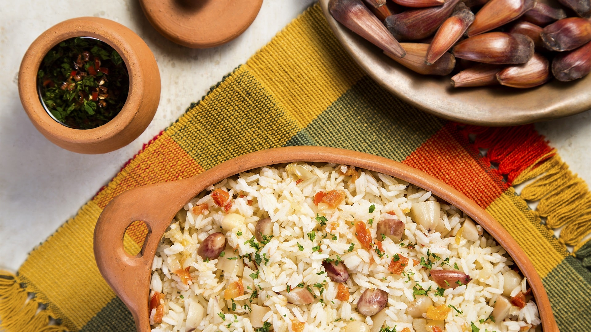 Arroz carreteiro de pinhão
