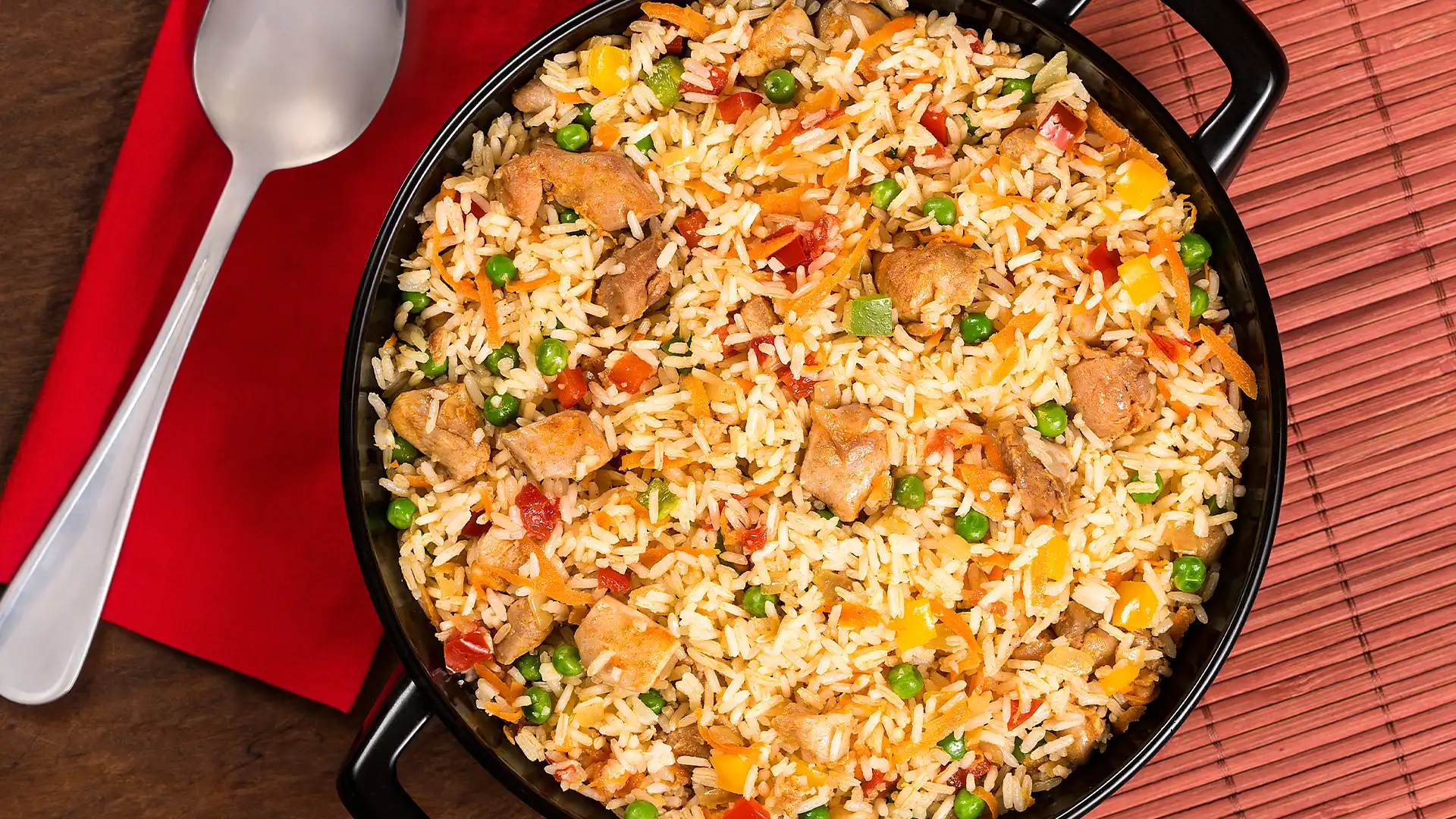 Arroz com frango