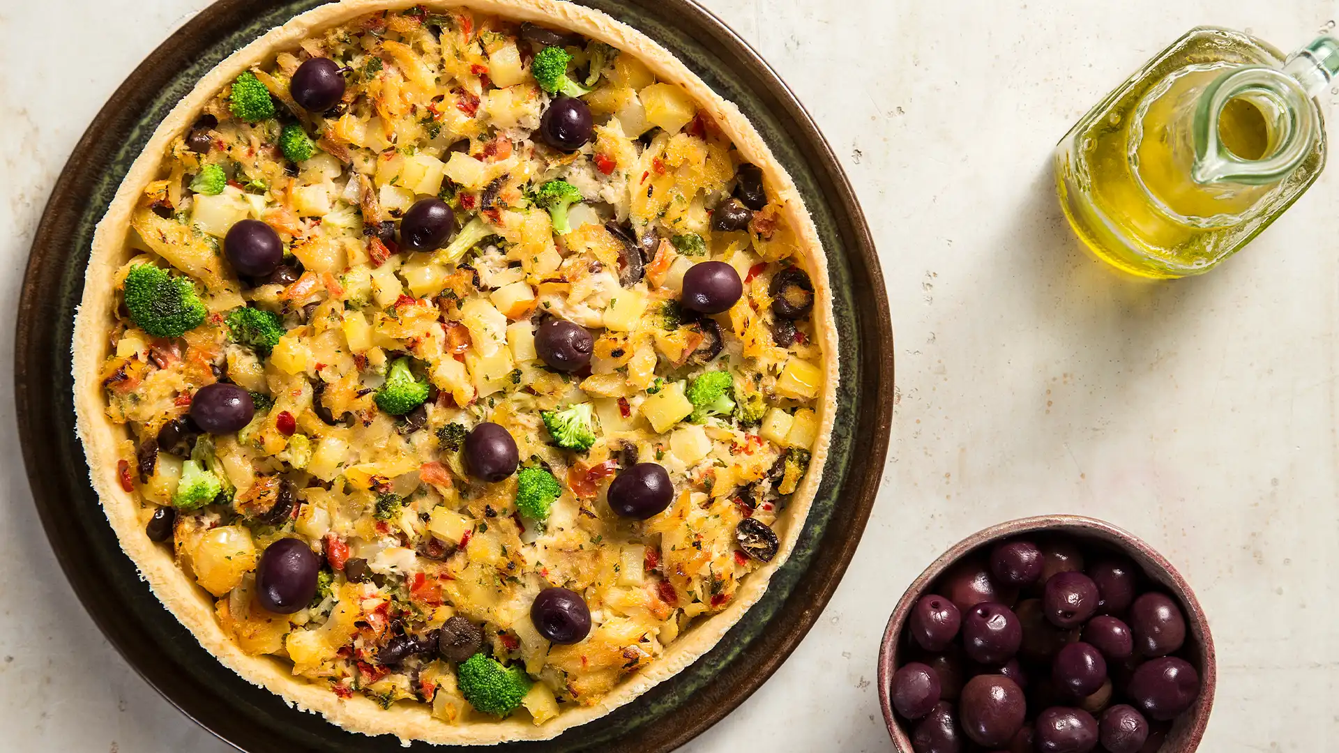Bacalhau com purê de grão-de-bico