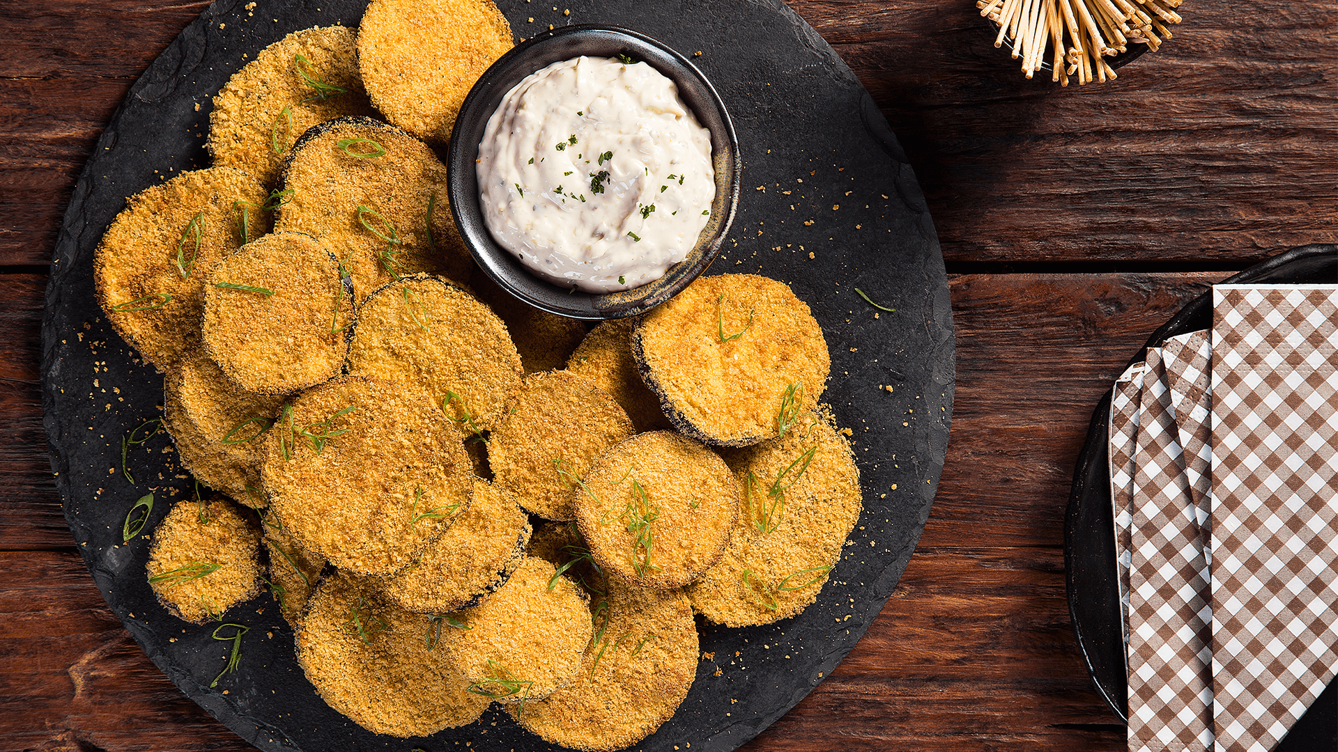 Berinjela à milanesa