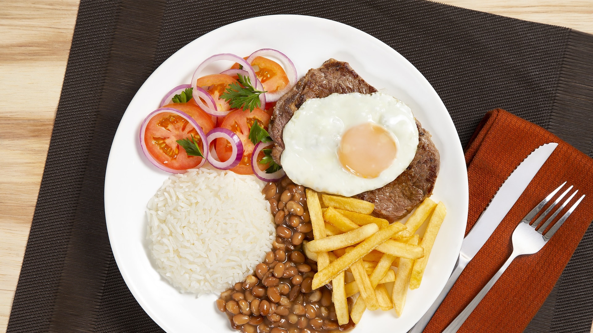 Bife à cavalo - Imagem