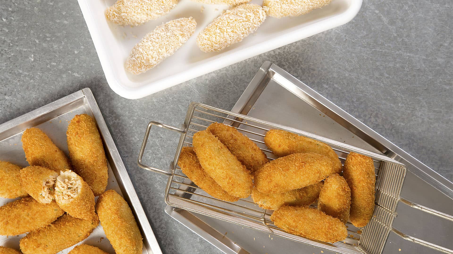 Bolinho de arroz com frango