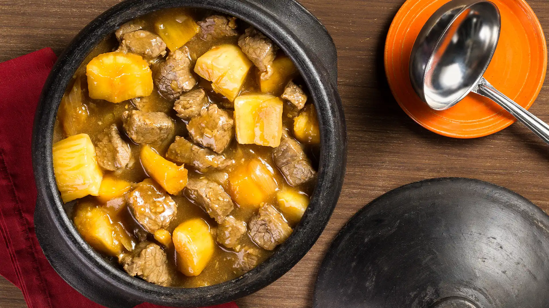 Carne com mandioca