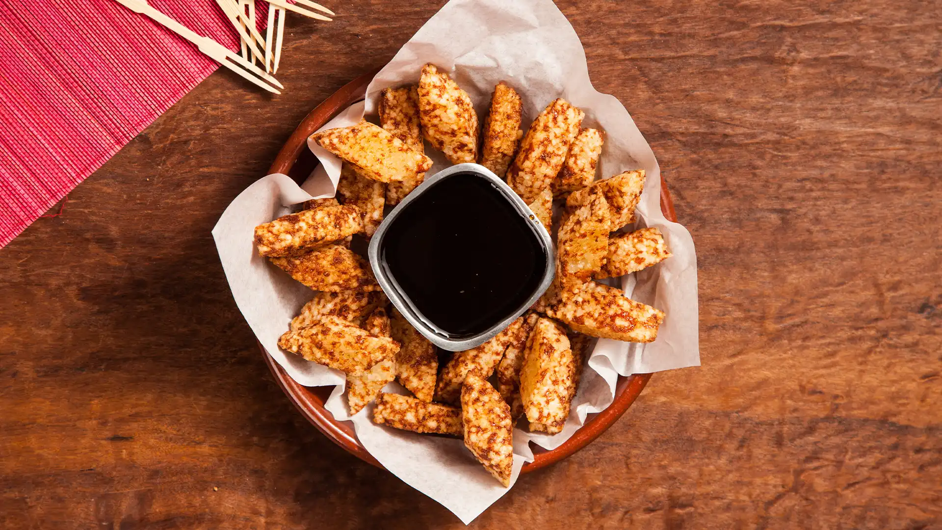 Crocantes de tapioca