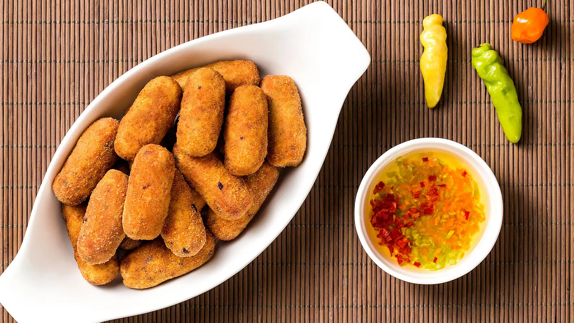 Croquete de azeitonas
