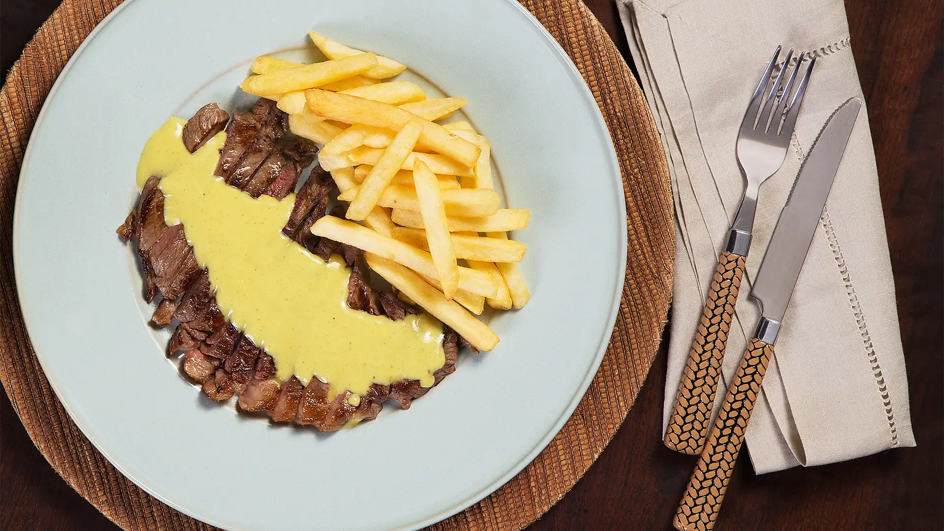 Entrecote ao molho secreto