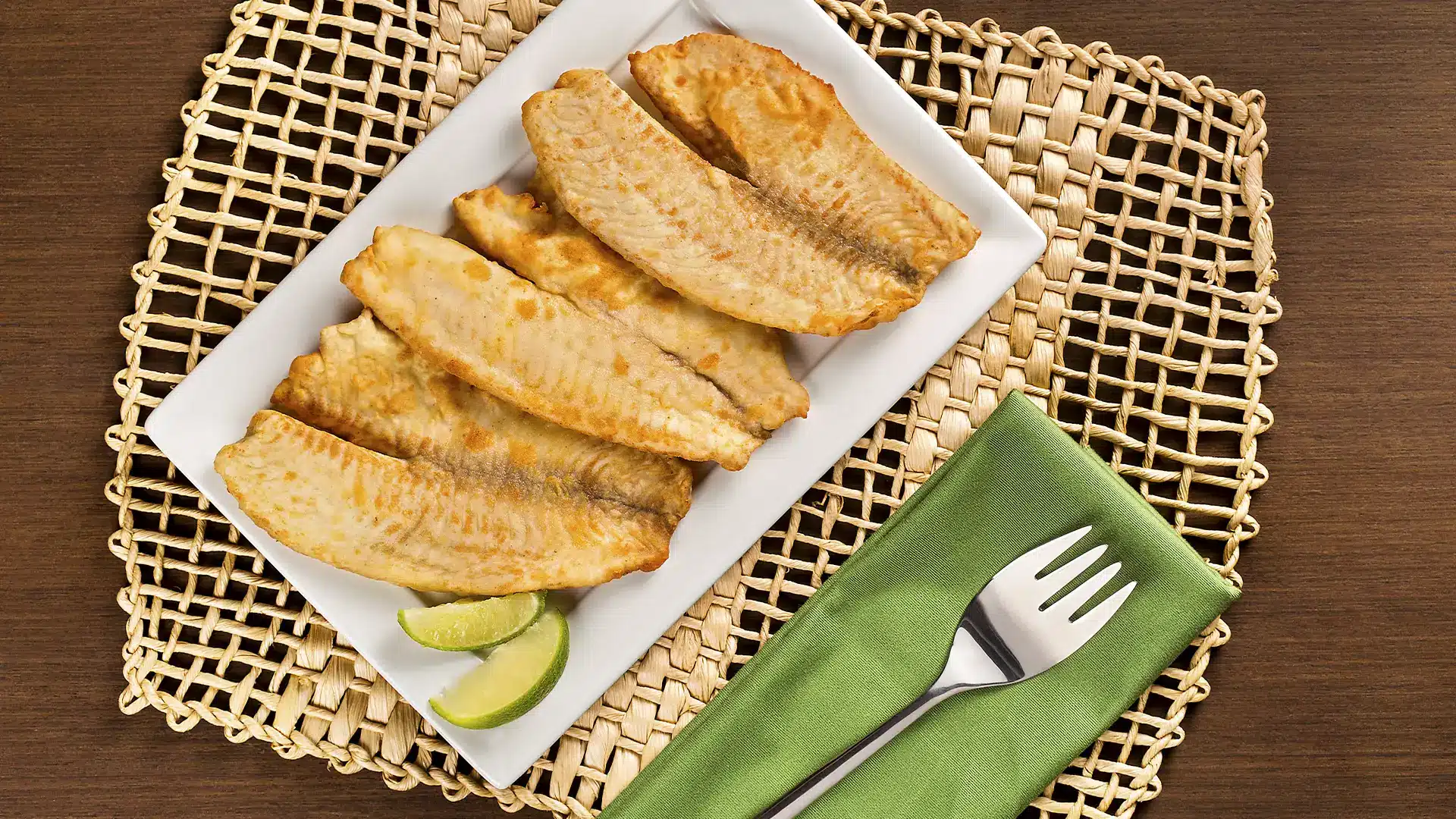 Filé de peixe empanado