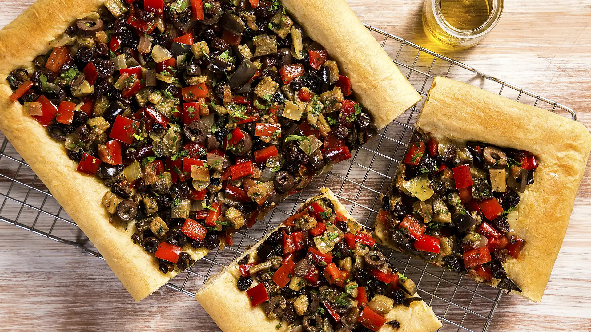 Focaccia caponata
