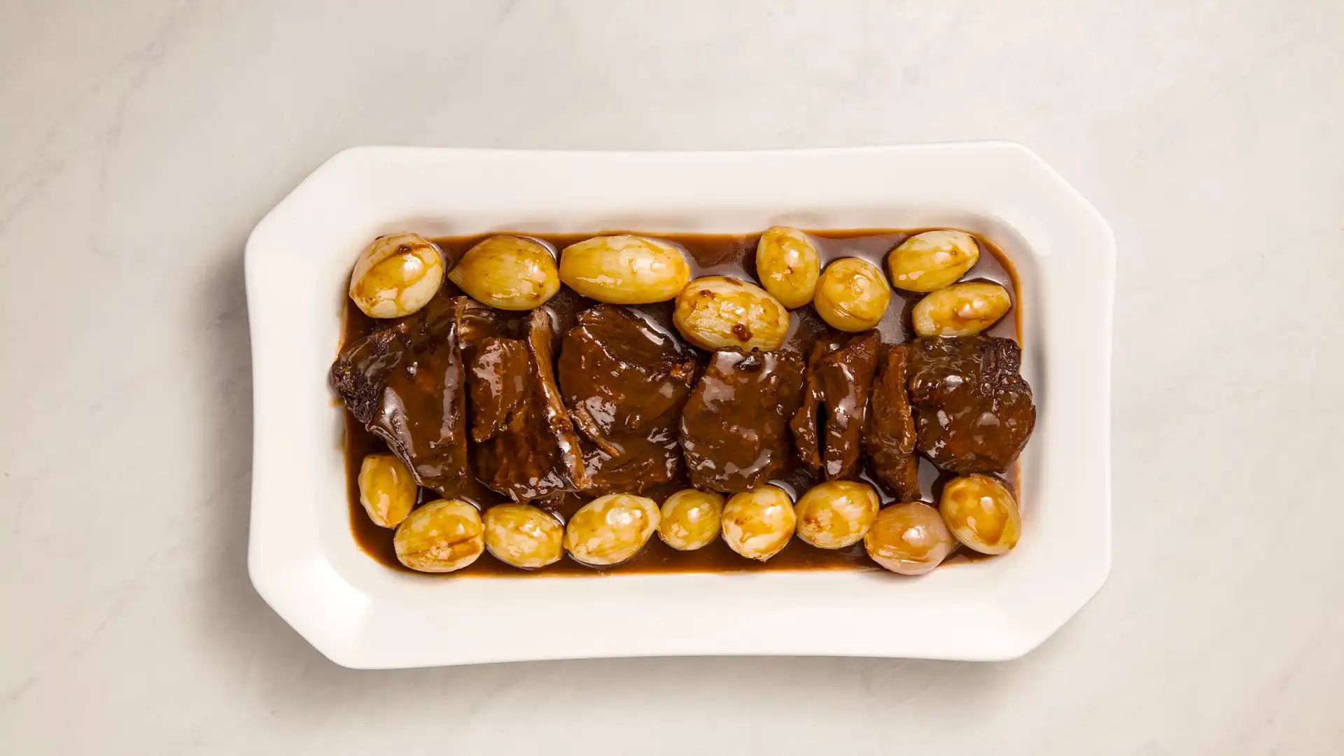 Fraldinha de panela com mini cebolas