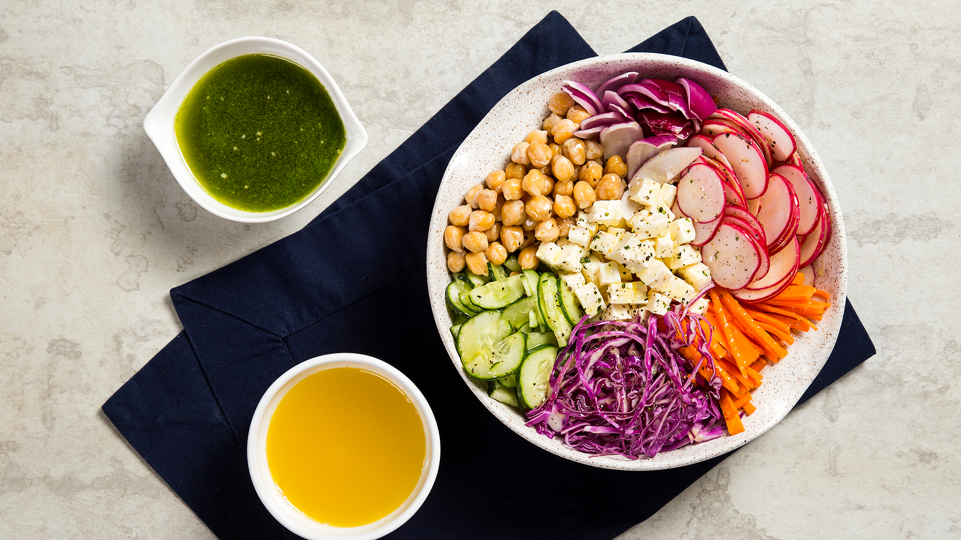 Salada no bowl