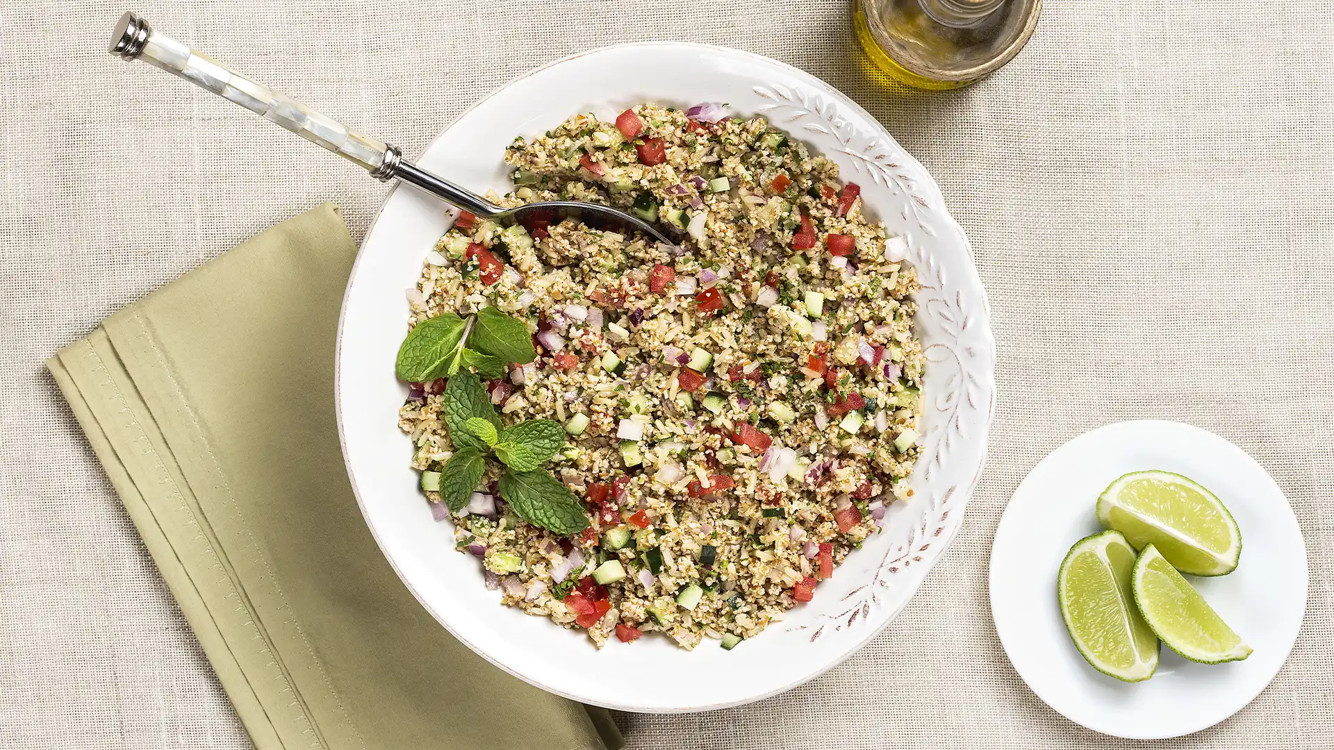 Tabule de arroz integral