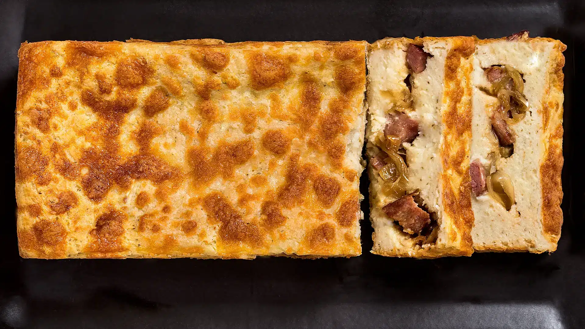 Torta de arroz com calabresa