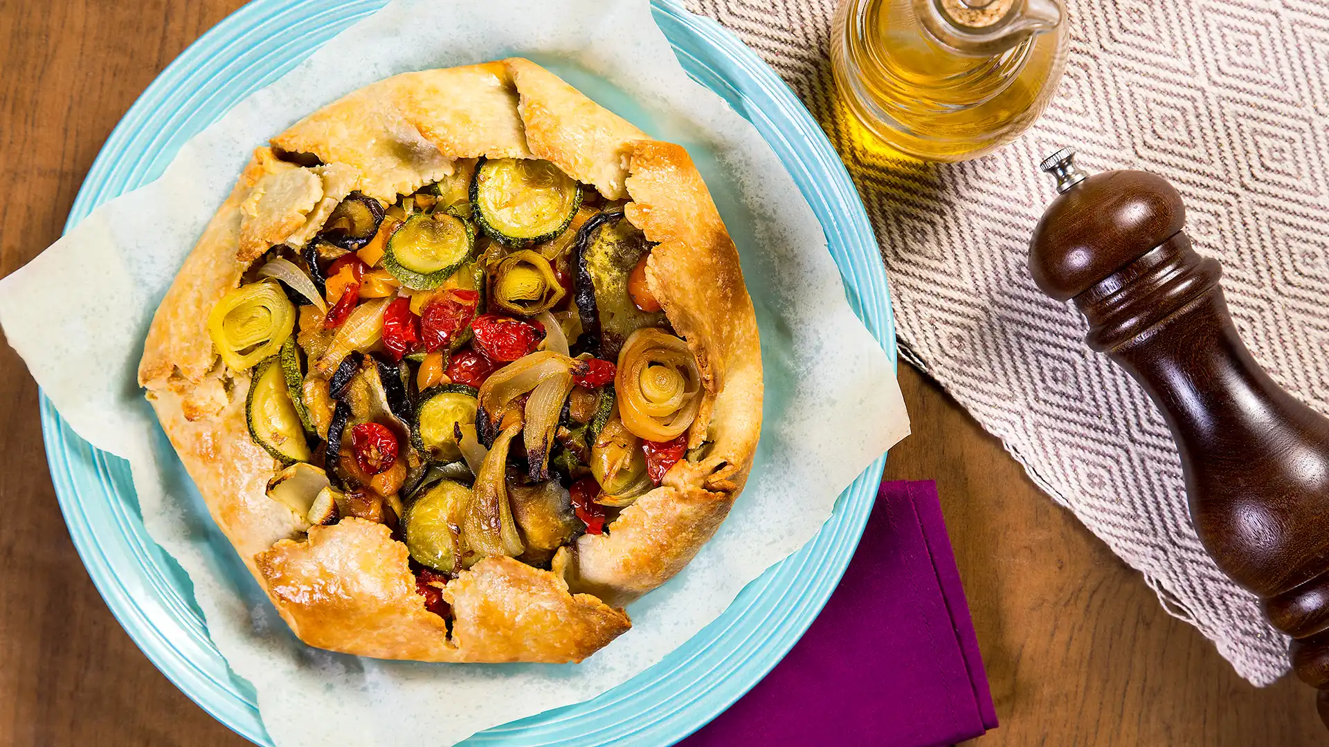 Torta rústica de ratatouille